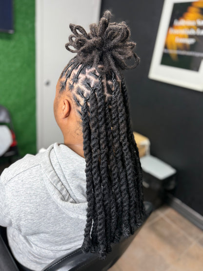 Invisible Locs/ Box Braids/ Passion Twist/ Faux Locs