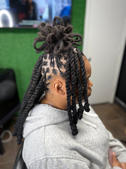 Invisible Locs/ Box Braids/ Passion Twist/ Faux Locs